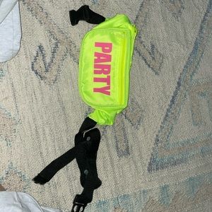 Neon green Fanny pack